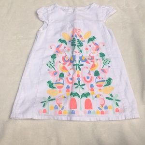 White shirt dress for infants